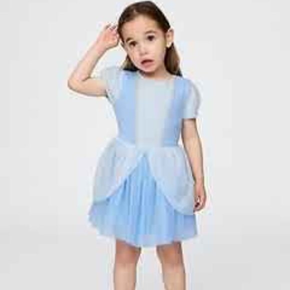 Licensed Baby Gap x Disney Cinderella Layered Sweater Tulle Dress Size 2T - Picture 1 of 4